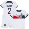 Maglia ufficiale Paris Saint Germain Hakimi 2 Trasferta 2023-24 per Bambino